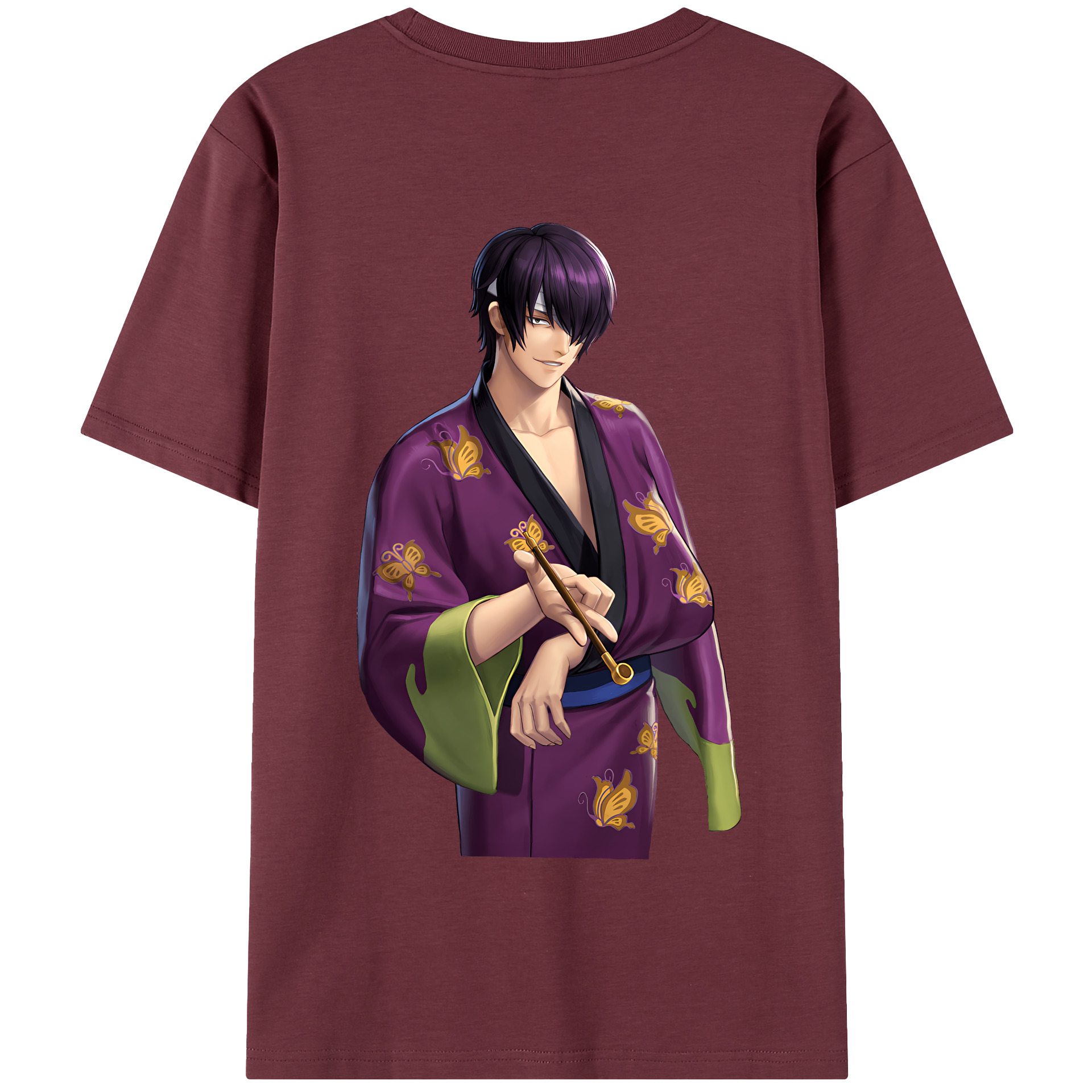 （画像用） ぎんたま 坂田銀時（さかたぎんとき） 神楽 志村新八（しむら しんぱち） GINTAMA Sakata Gintoki Kagura Shimura Shinpachi 綿100％半袖Tシャツ（背面プリント）